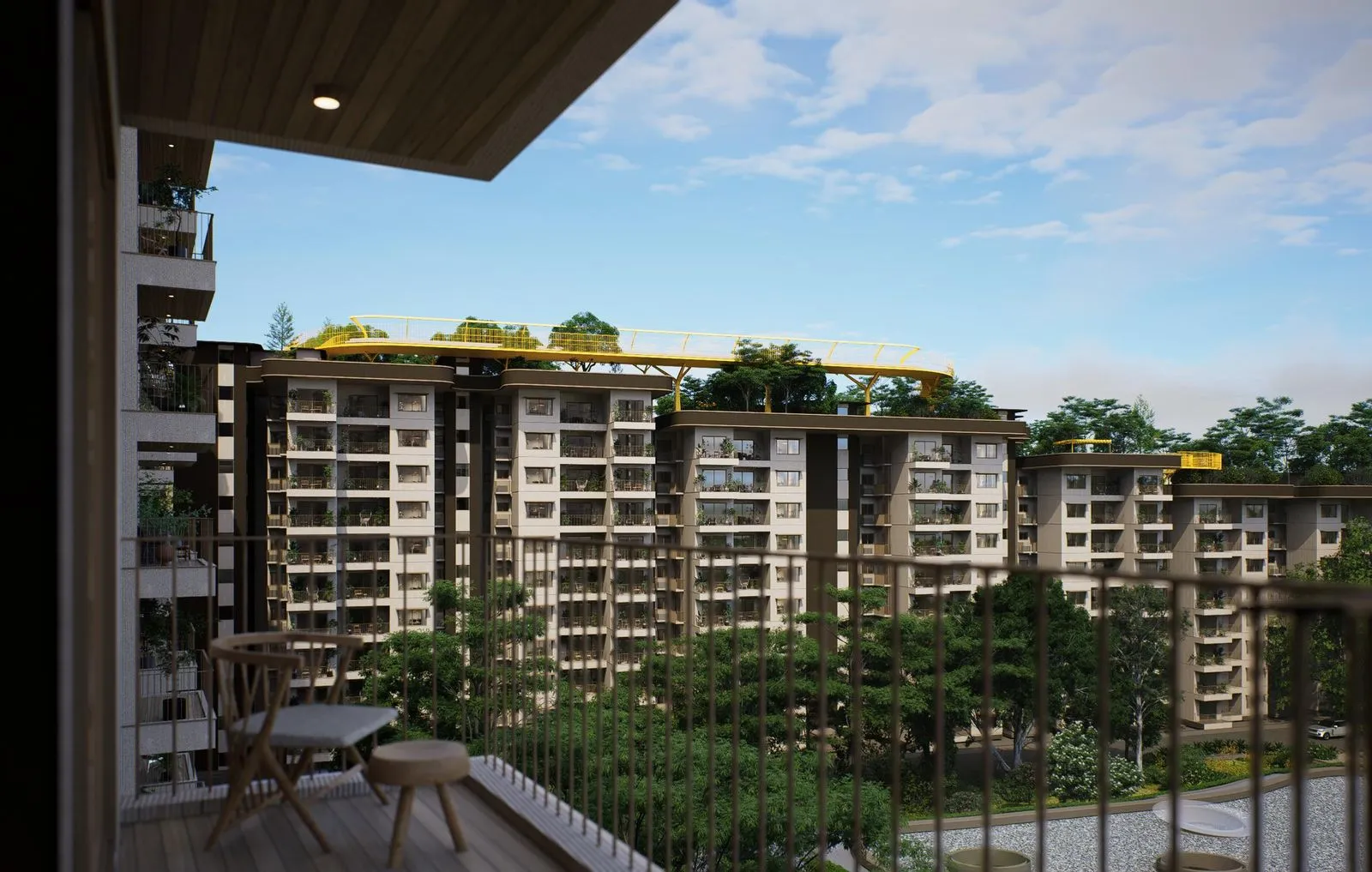 The towers above the forest