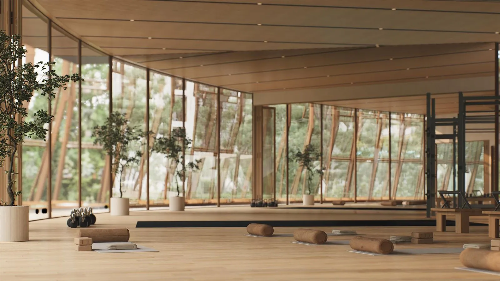 Yoga and meditation room